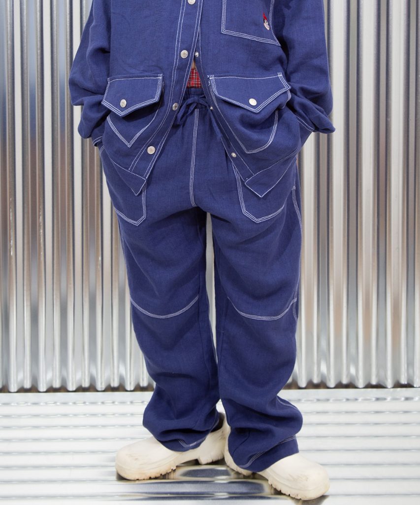 Product image of Comfy blue linen pant