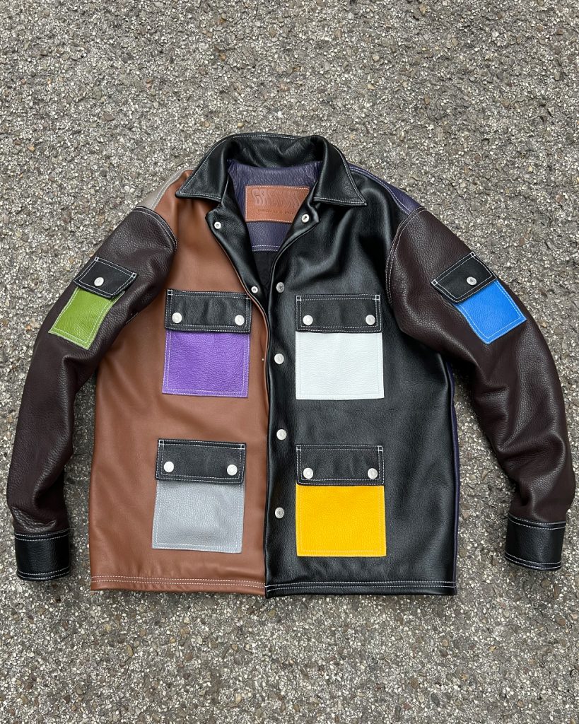 Product image of Regular Color Dream Jacket made from cowhide leather