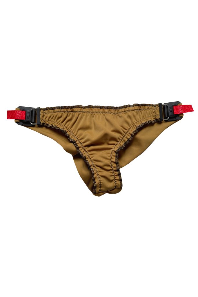 Product image of Ruffled mustard safe-swimsuit bottom
